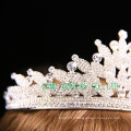 Direct Factory Rhinestone Tiara Clear Stone Crown pour le mariage